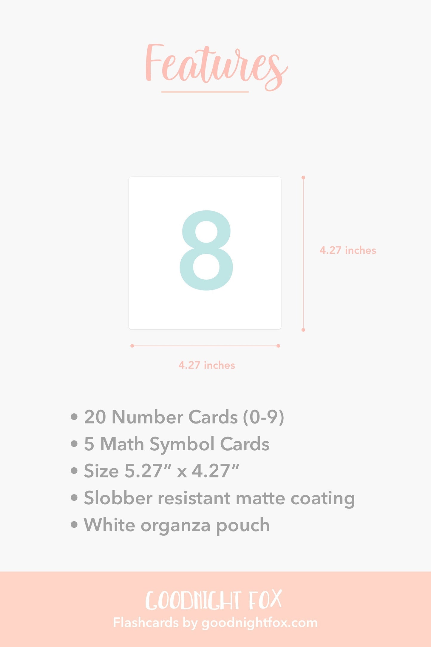 Number Flashcards for Toddlers | Kids Math Cards with Symbols | Preschool Learning Gift
