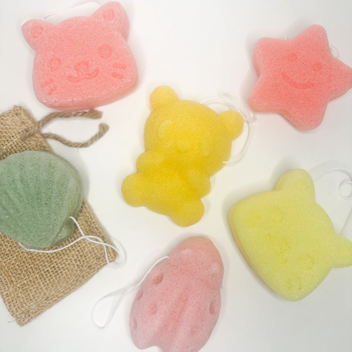 Eco-Friendly Natural Konjac Sponges for Kids & Adults