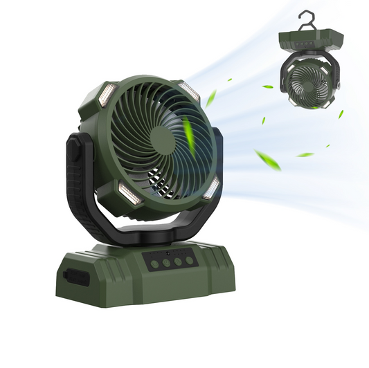 Banque d'alimentation extérieure pour appareils ménagers avec ventilateur de camping et lumière LED
