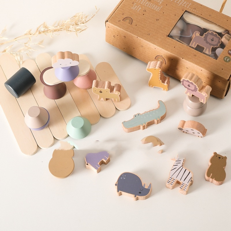 Montessori Wooden Animal Balancer