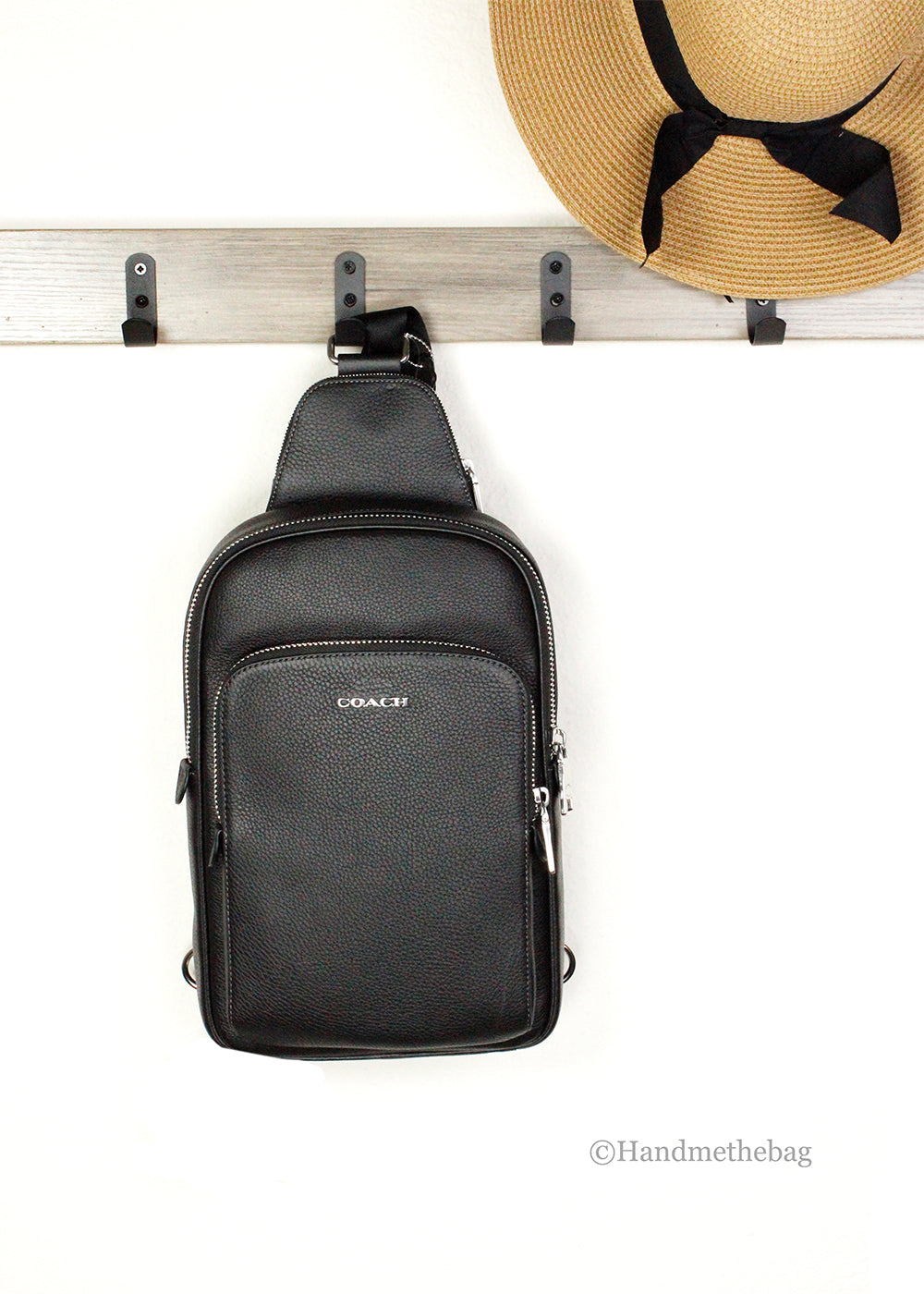 Coach Ethan Pebbled Leather Sling Bag