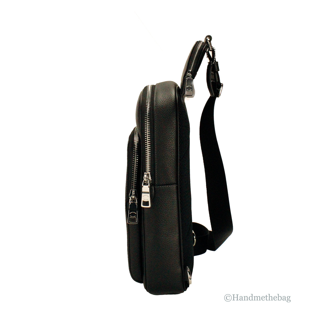 Coach Ethan Pebbled Leather Sling Bag