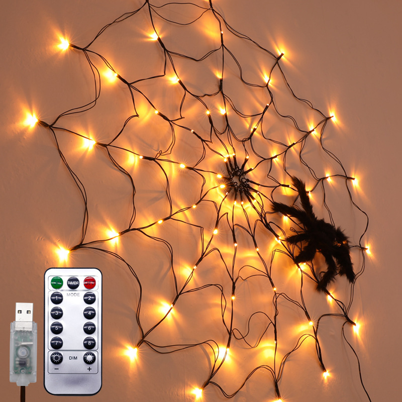 LED Spiderweb Festive Light