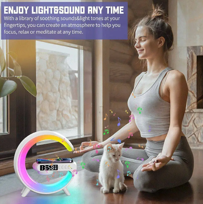 Luminous Hub LED Night Lamp & Speaker