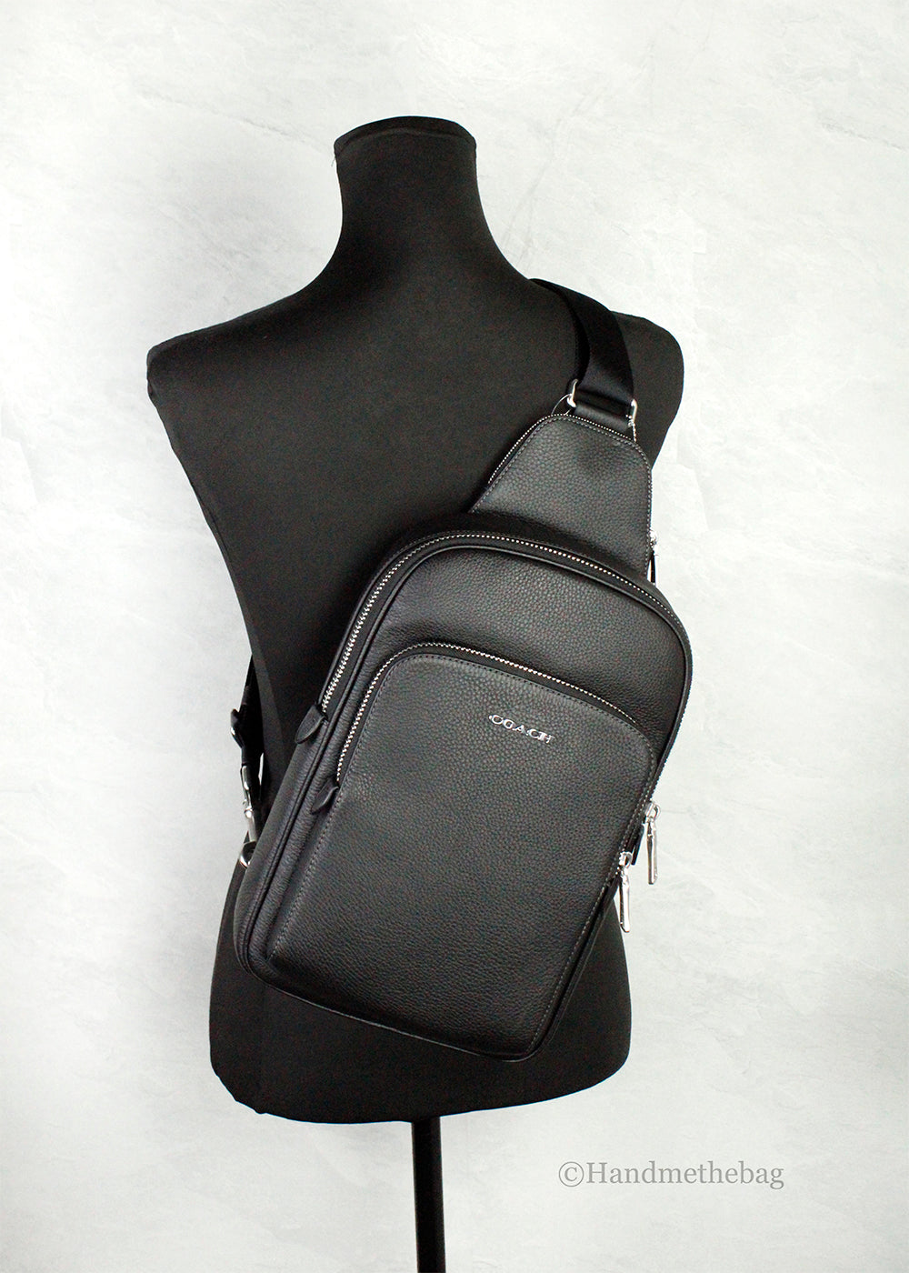 Coach Ethan Pebbled Leather Sling Bag