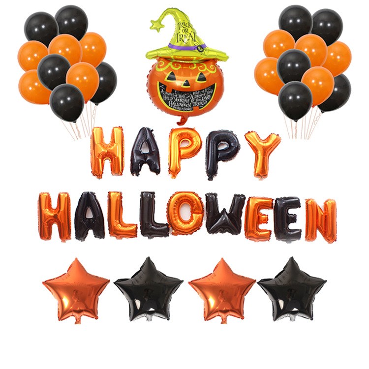 Spooky Pumpkin Ghost Balloon Kit