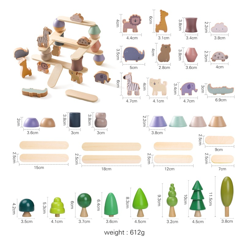 Montessori Wooden Animal Balancer