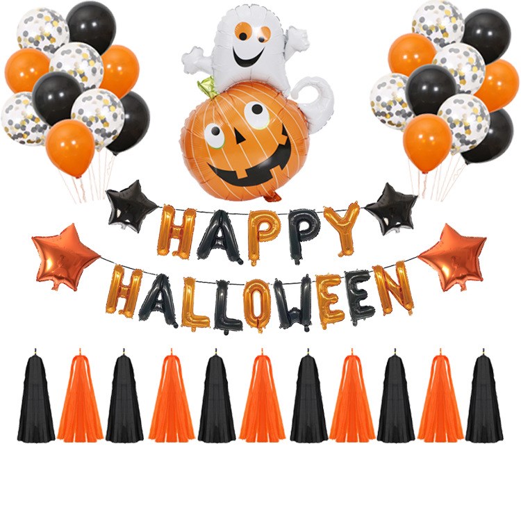 Spooky Pumpkin Ghost Balloon Kit