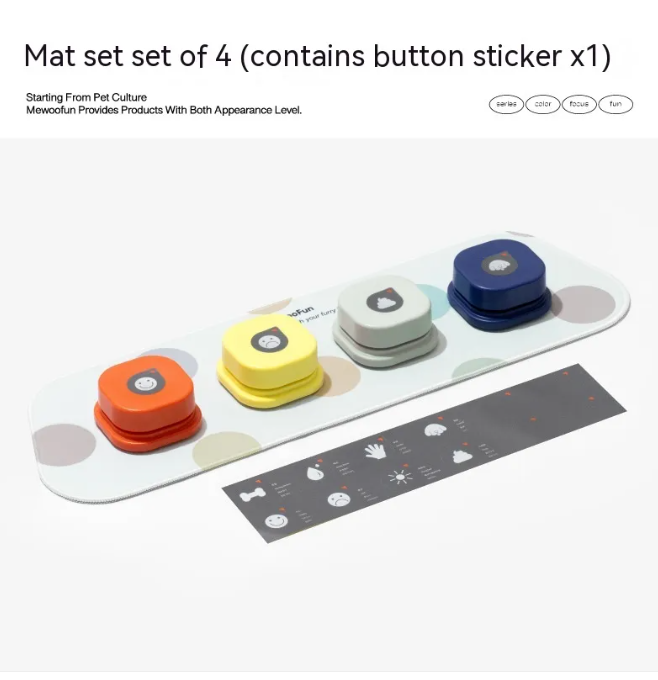 Quad-Color Pet Talk Button