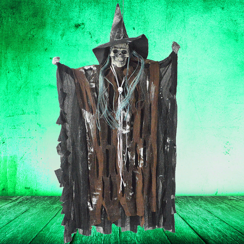 Halloween Activated Ghostly Witch Skeleton