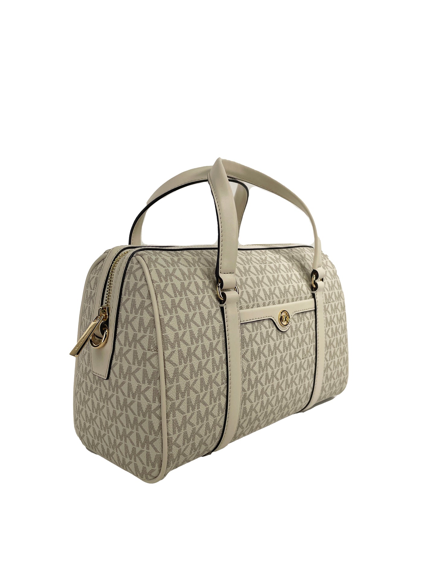 Michael Kors Medium Cream Travel Duffle