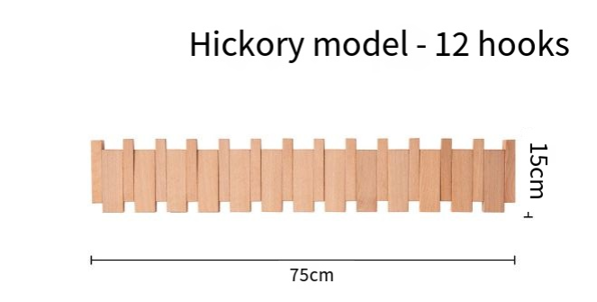 Simplicity Piano Key Wall Coat Rack (One Piece)