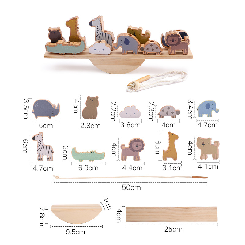 Montessori Wooden Animal Balancer