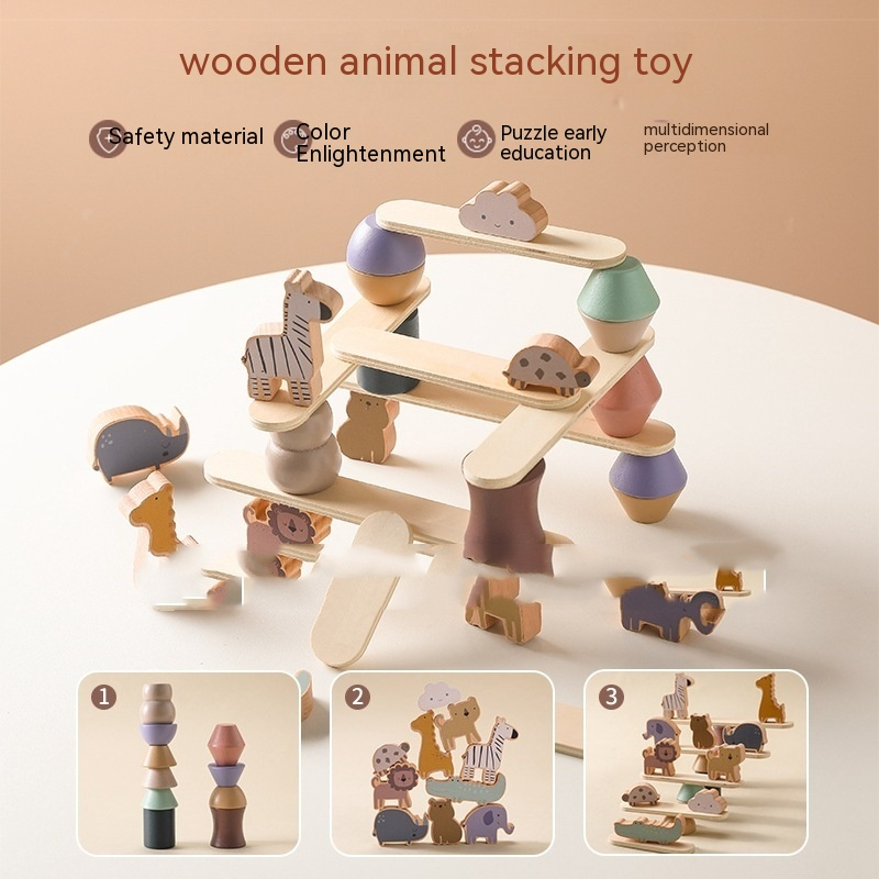 Montessori Wooden Animal Balancer