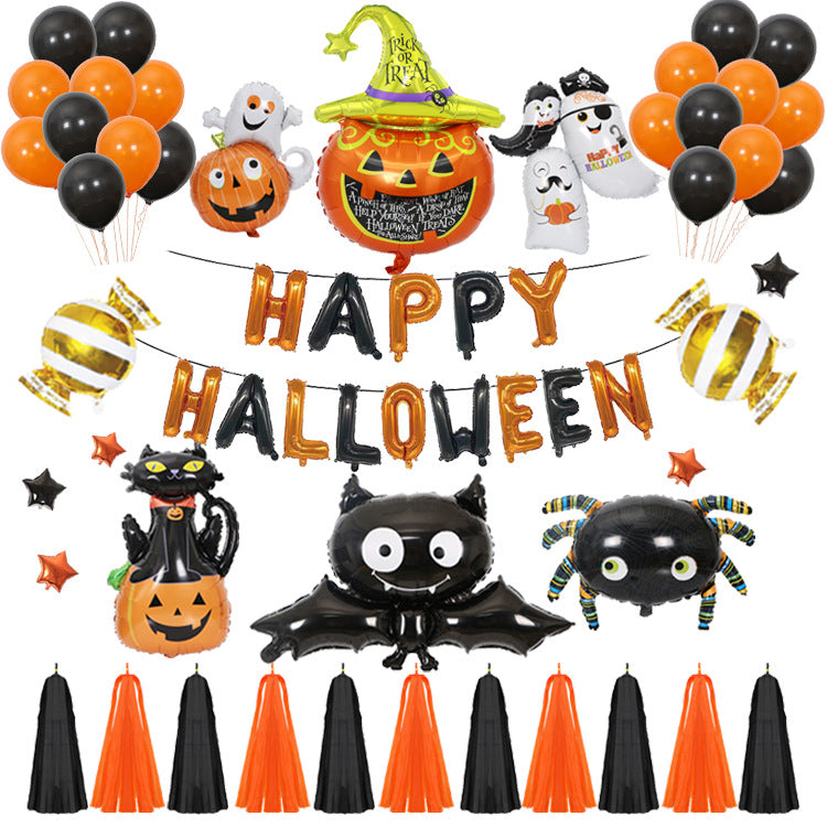 Spooky Pumpkin Ghost Balloon Kit