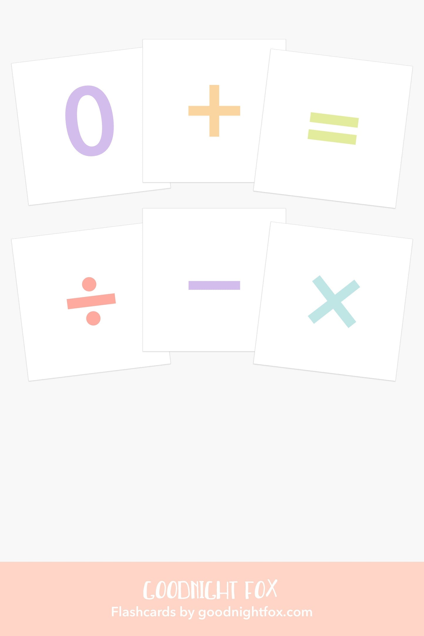 Number Flashcards for Toddlers | Kids Math Cards with Symbols | Preschool Learning Gift
