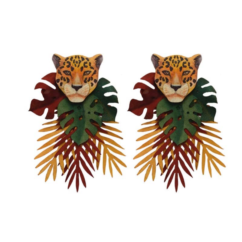 Jaguar Totumo Earrings – Handcrafted Statement Jewellery
